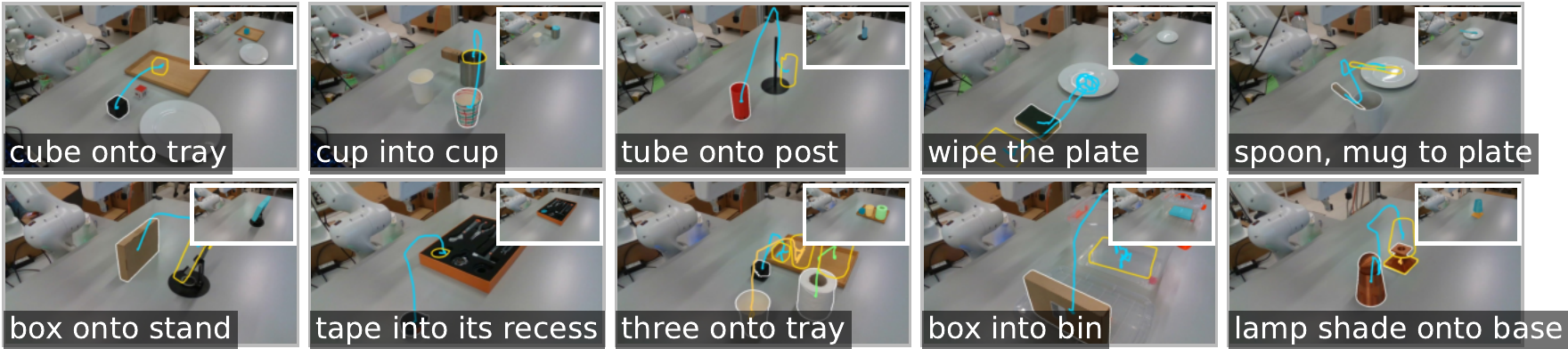 Ten further programs compiled from human videos.